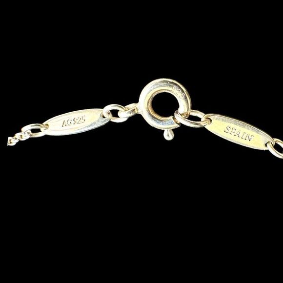 TIFFANY & CO. Open Heart Pendant Necklace Elsa Peretti Sterling Silver 925 T & C - Picture 4 of 6